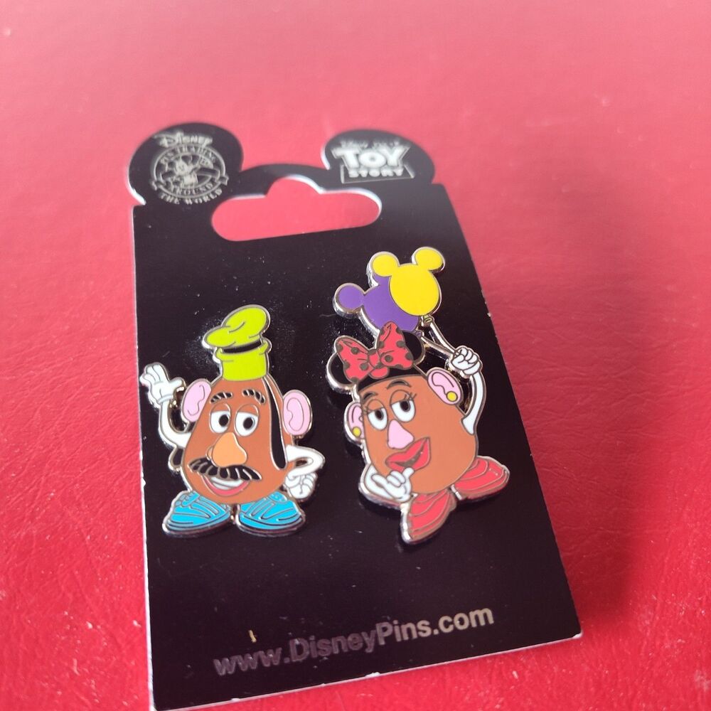 WDW Disney Toy Story Mr. & Mrs. Potato Head Pin Set 2009